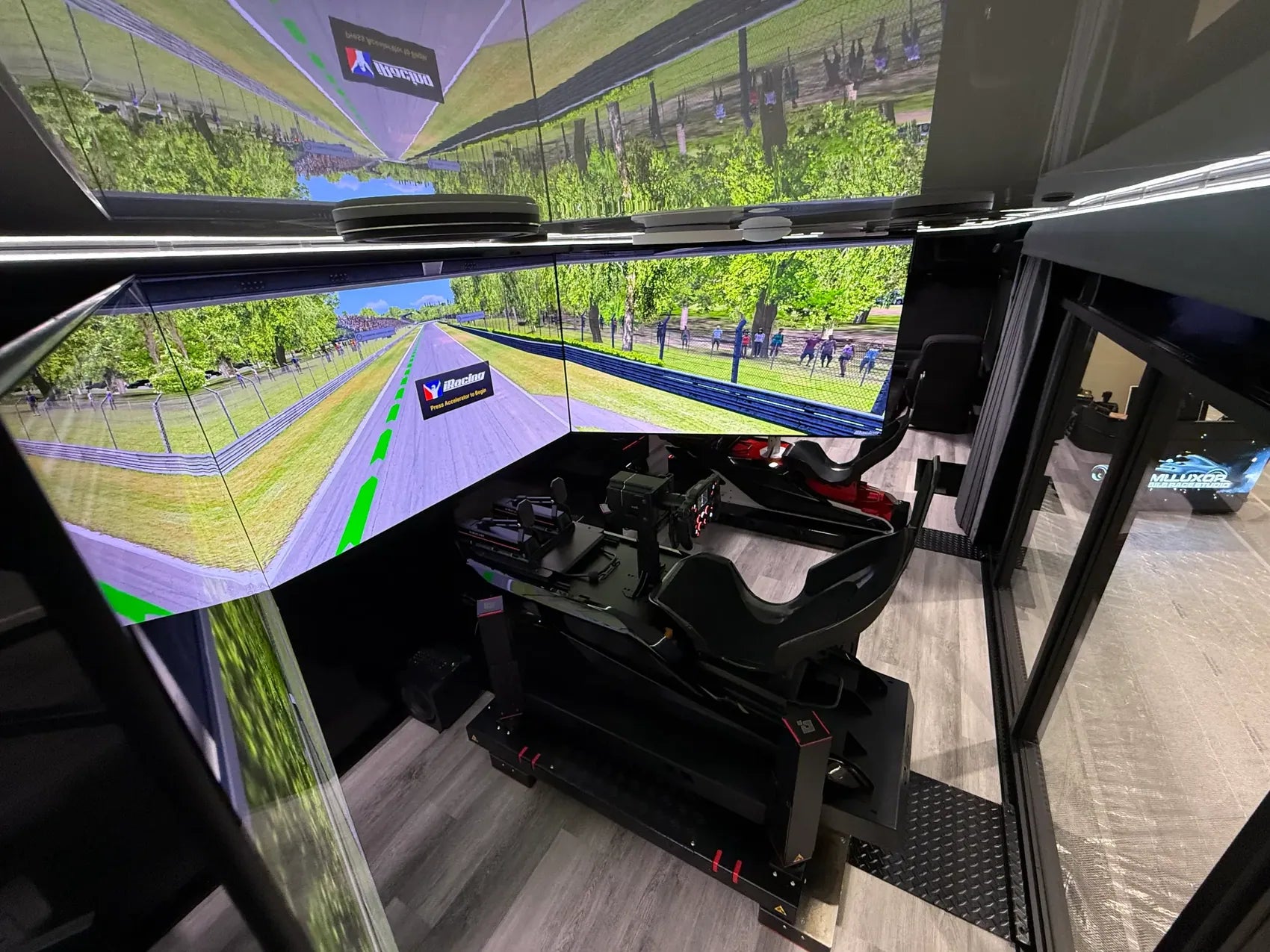 Complete Mobile Race Studio racing simulator rental setup