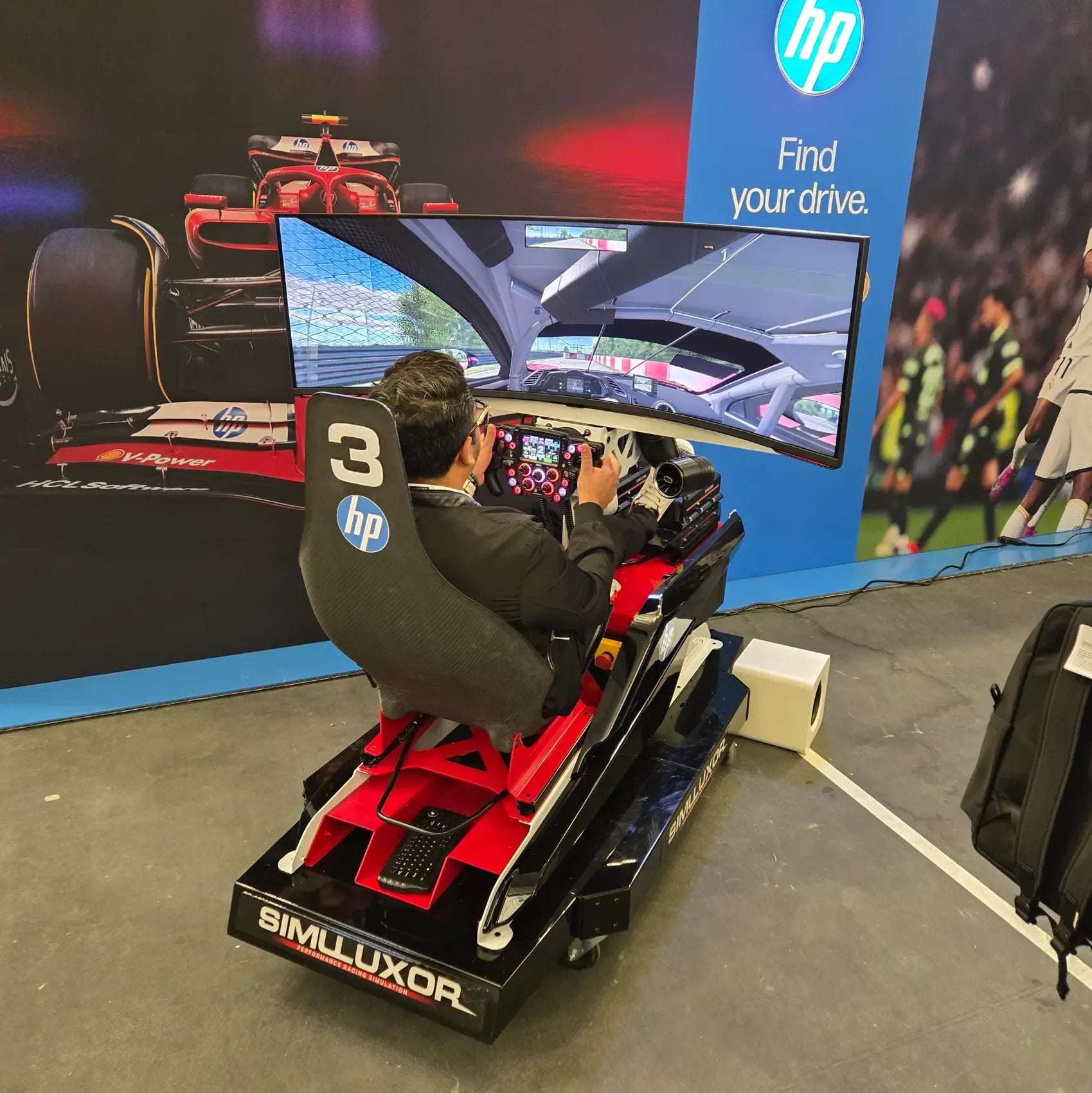 Professional single racing simulator rig